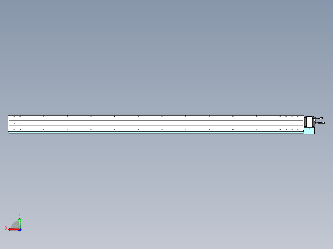 威洛博VBC同步带传动一无尘环境VBC14-L45-S2200-BLD-ZP75-C3后视图