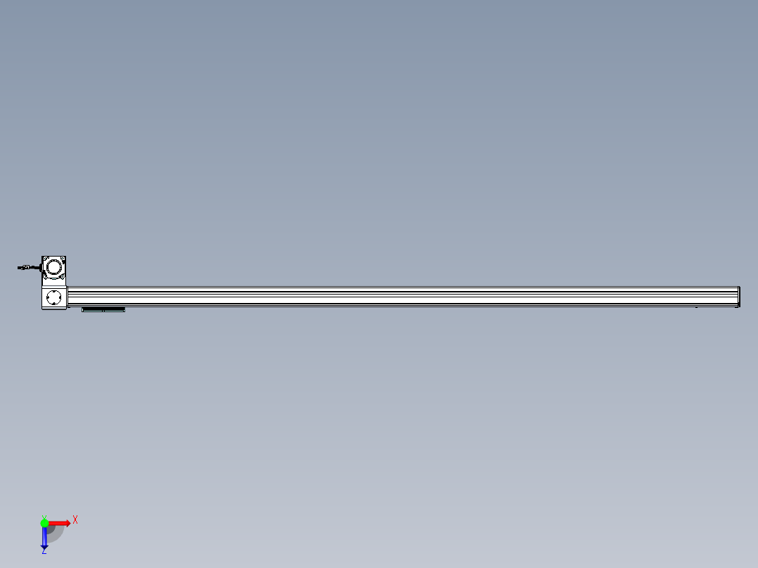 威洛博VBC同步带传动一无尘环境VBC14-L45-S2200-BLD-ZP75-C3俯视图