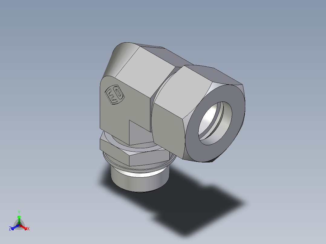 卡套式工业通用硬管接头EO_Adjustable_Locknut_elbow_WEE18ZLMORCF
