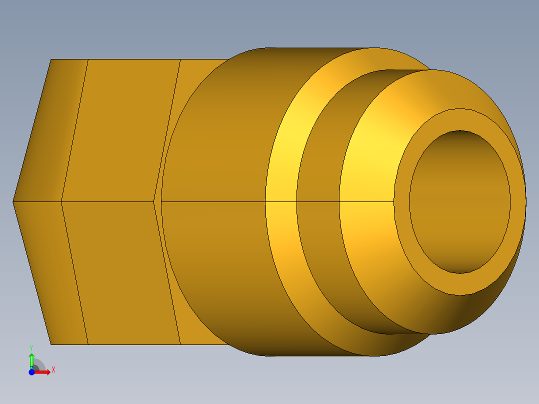 扩口式工业通用硬管接头45Deg Elbow 159F-10-6前视图
