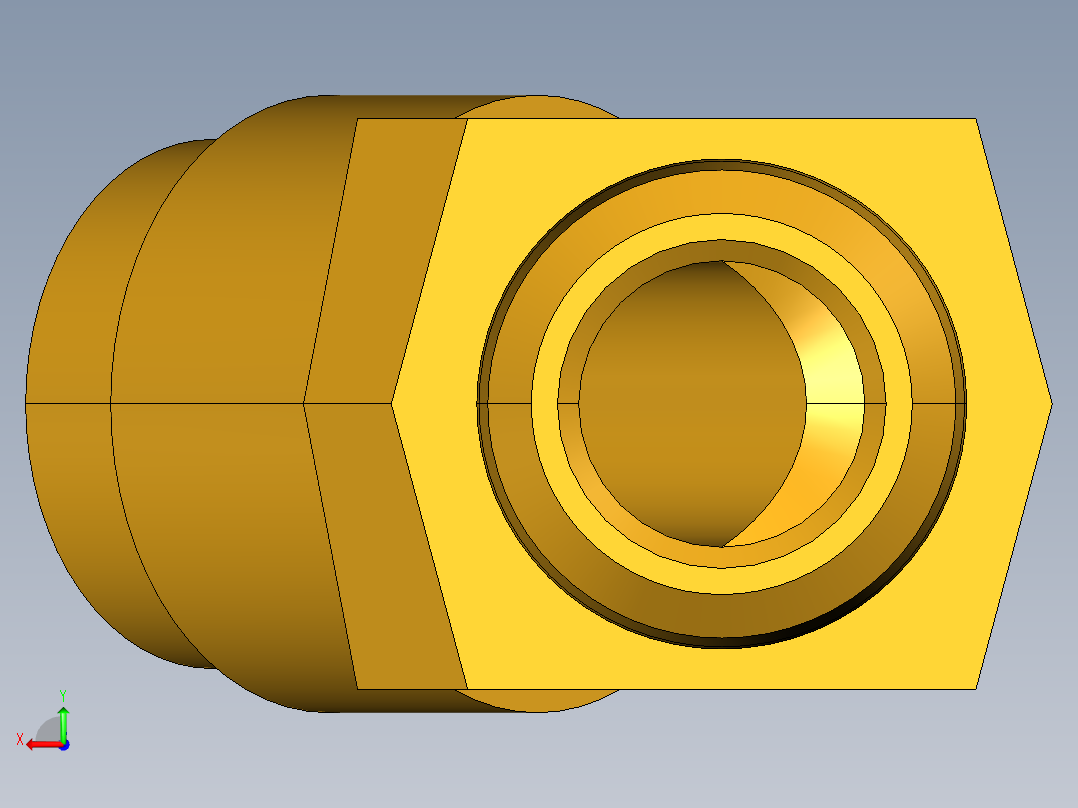 扩口式工业通用硬管接头45Deg Elbow 159F-10-6后视图