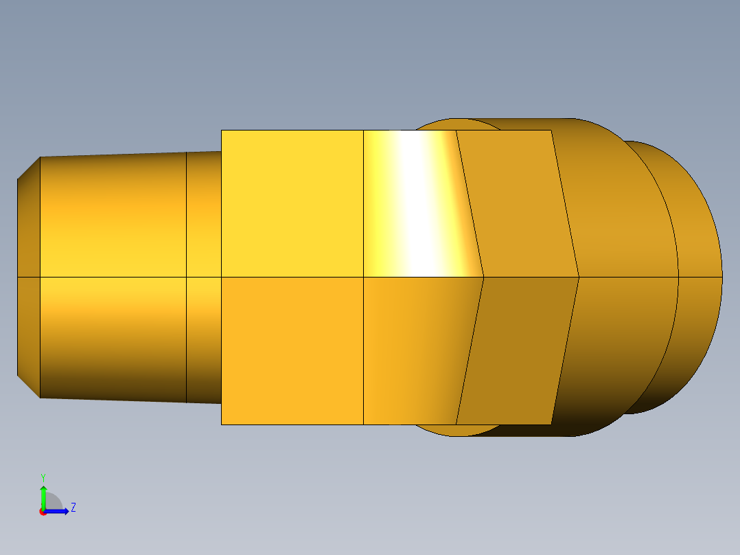扩口式工业通用硬管接头45Deg Elbow 159F-10-6左视图