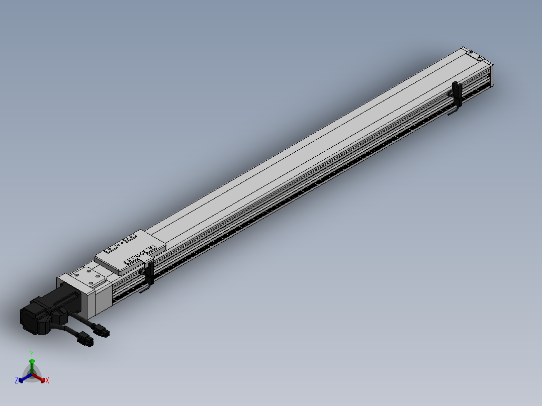 精密模组MY60-T10-650L-BC-P10B-C4-C正等轴测图