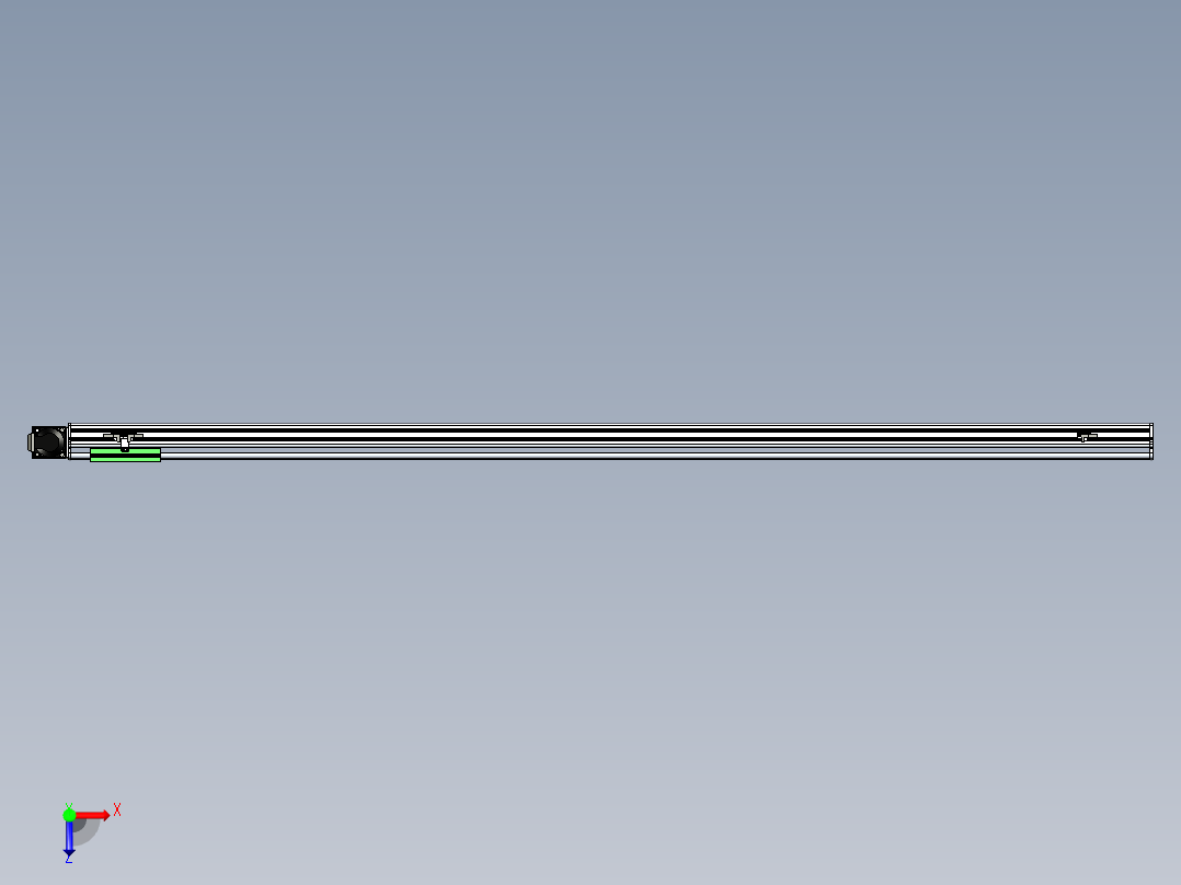 同步带滑台-半封闭B13-L90-S1900-R-P40-D3俯视图
