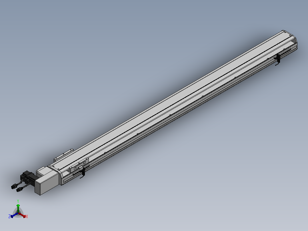 精密模组MT100-L78-1200-R-M10-C4正等轴测图