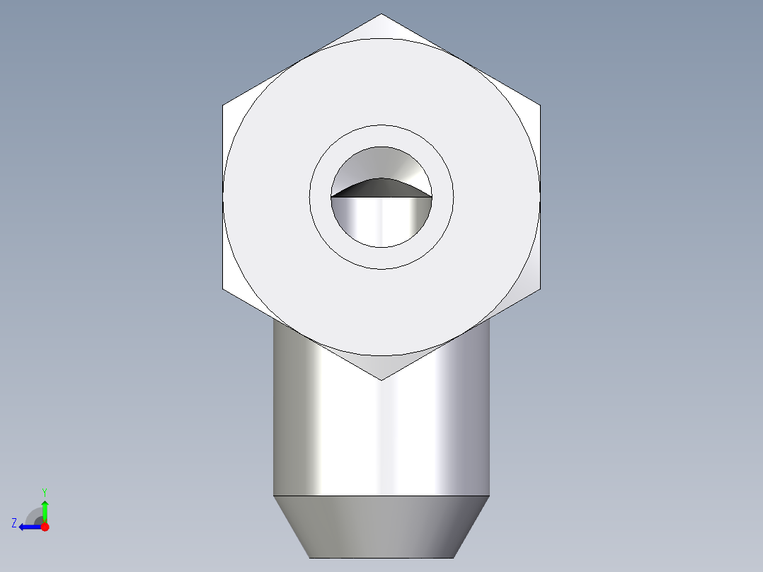 卡套式工业通用硬管接头EO_Weld_elbown_WAS10ZS右视图