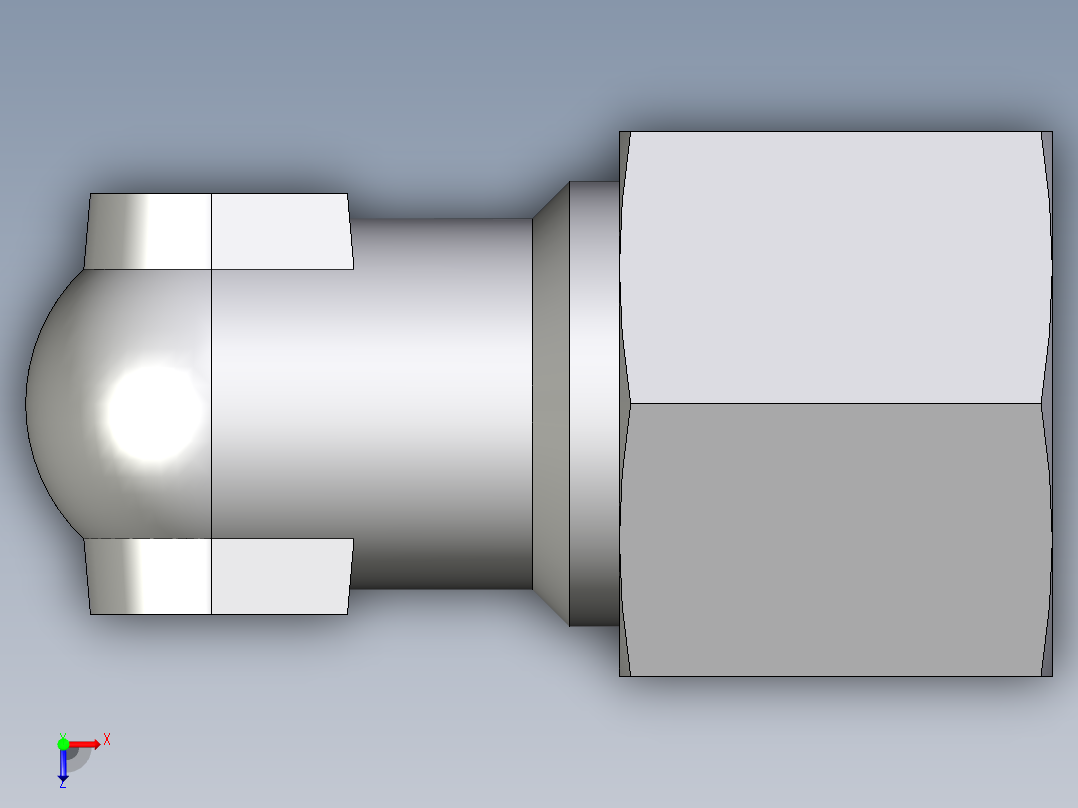 卡套式工业通用硬管接头EO_Weld_elbown_WAS10ZS俯视图