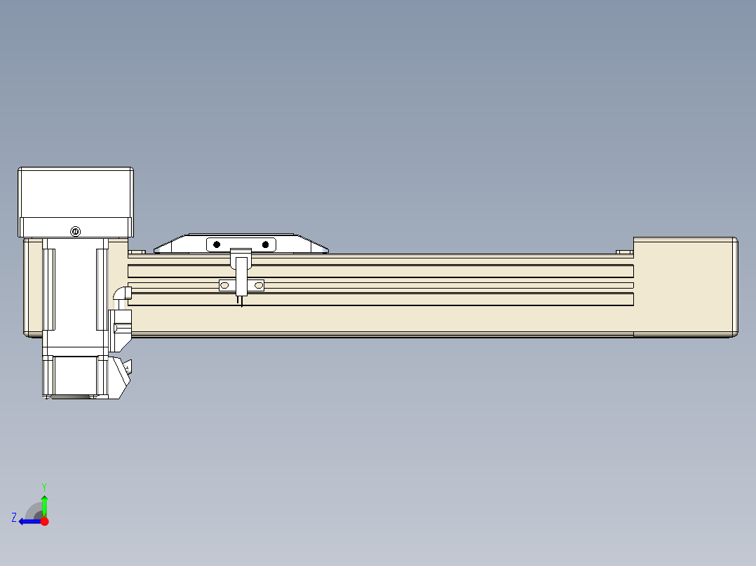 同步带全封闭直线模组TPA-HCB-65S-90-L150-MR-Y-P10-N3右视图