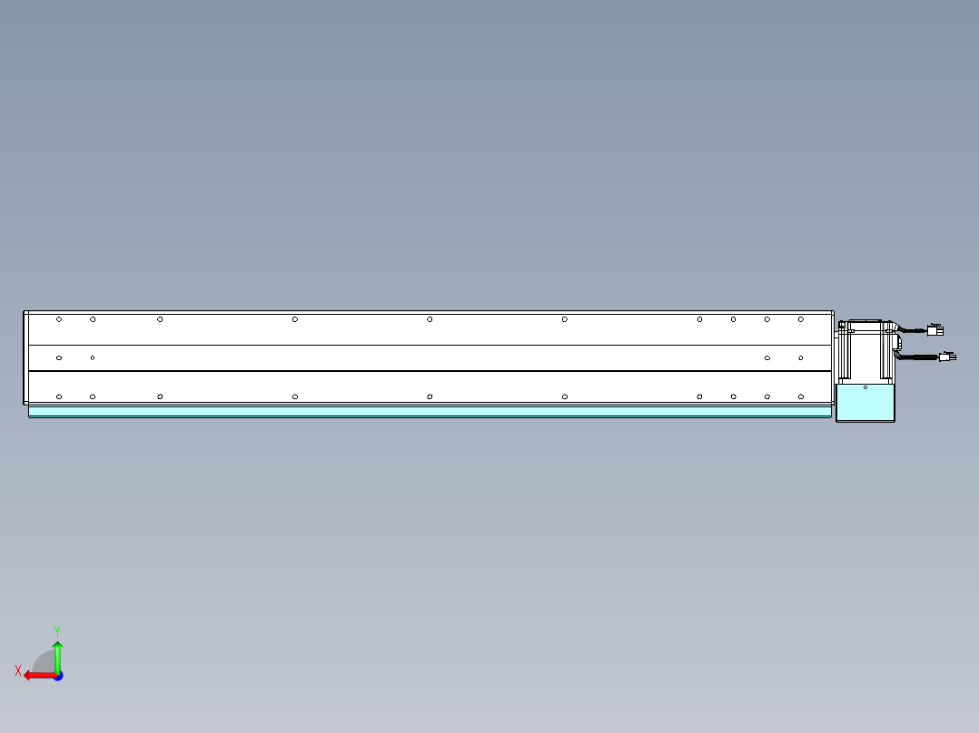 威洛博VBC同步带传动一无尘环境VBC14-L45-S900-BLD-ZP75-C3后视图