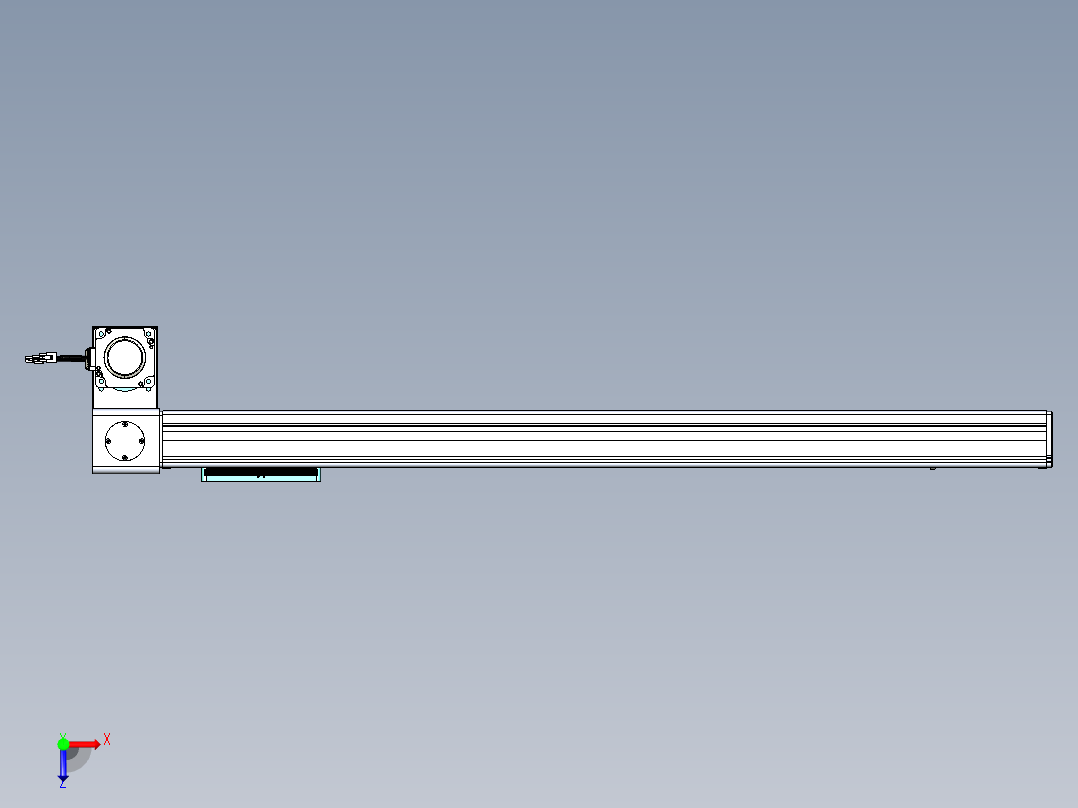 威洛博VBC同步带传动一无尘环境VBC14-L45-S900-BLD-ZP75-C3俯视图