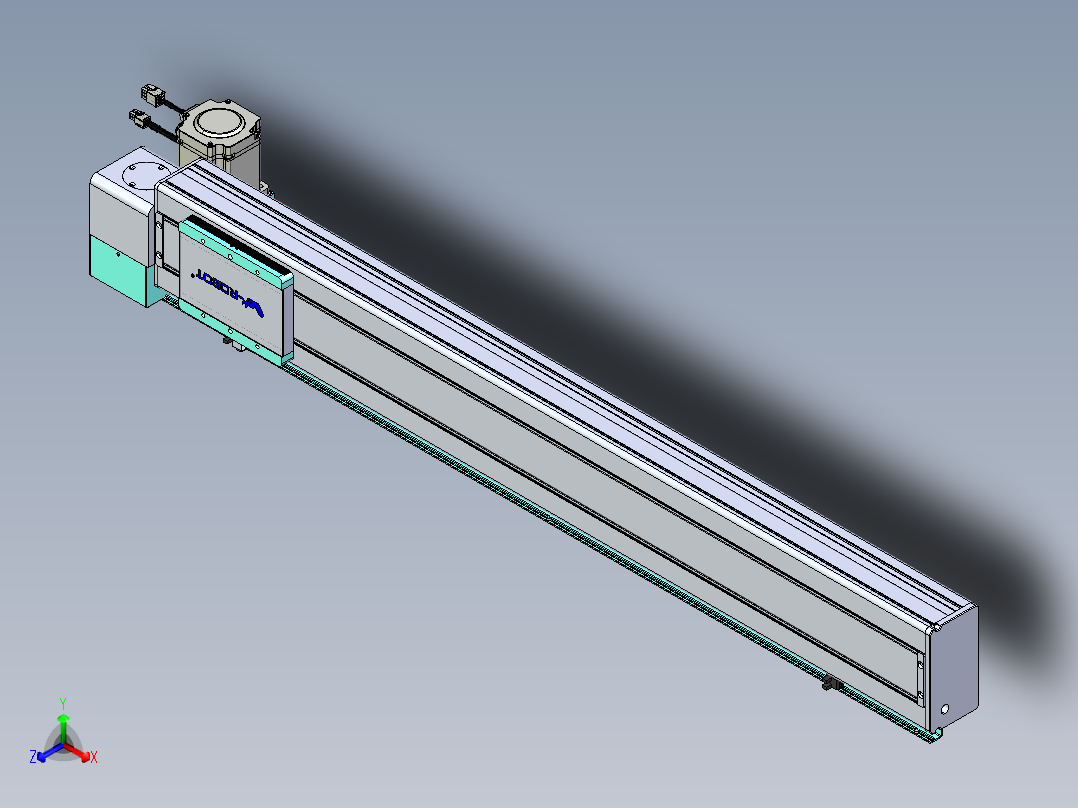 威洛博VBC同步带传动一无尘环境VBC14-L45-S900-BLD-ZP75-C3正等轴测图