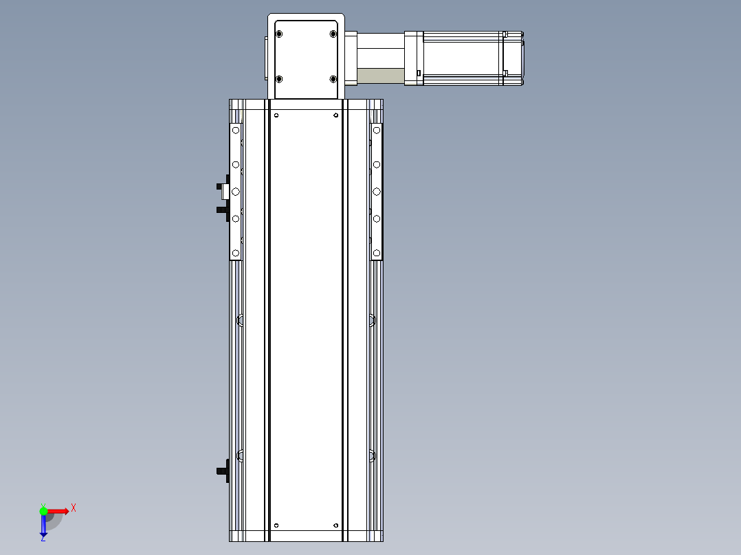 东锦同步带传动-直线滑台模组DH170B-L150-S200-BL-P400W-C3俯视图