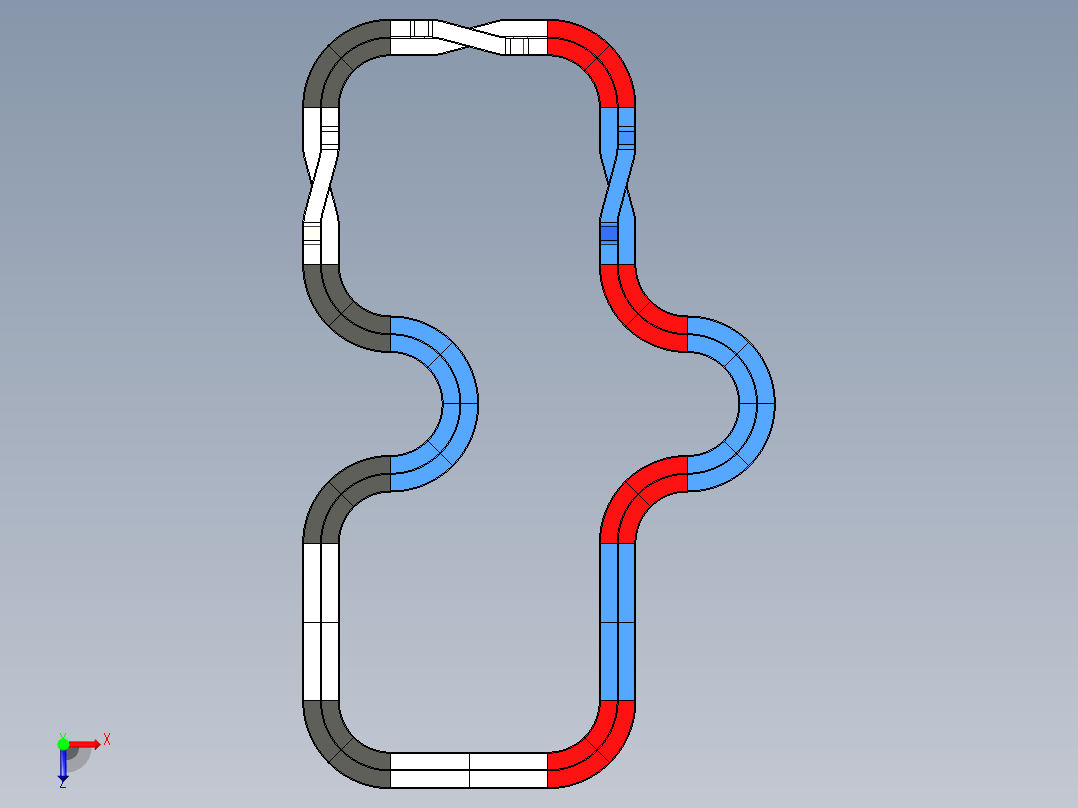 四驱车跑道1俯视图