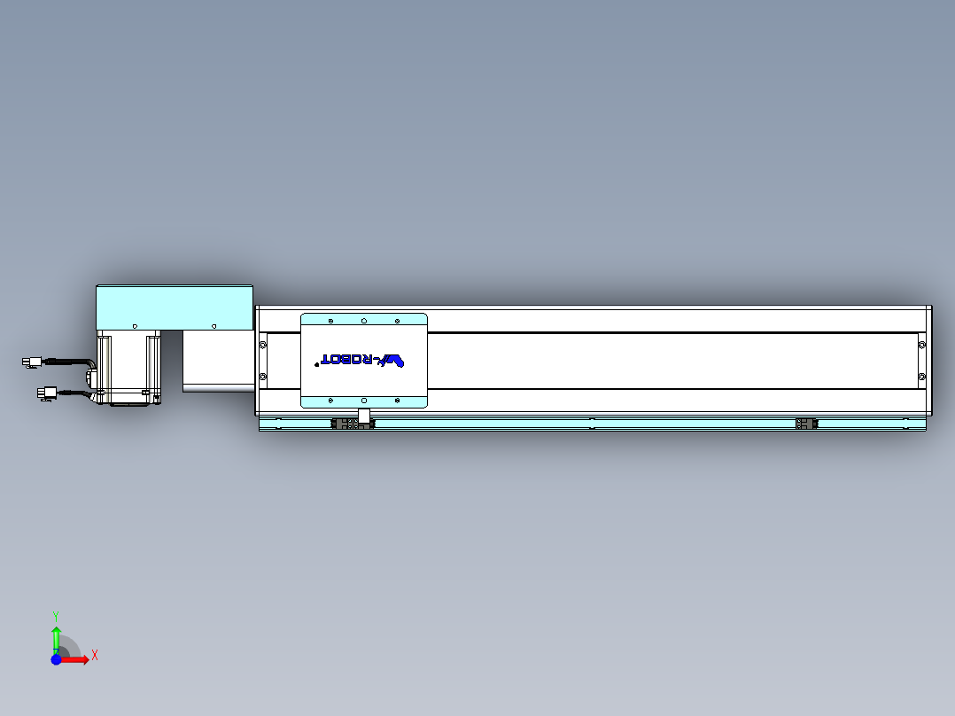 威洛博VBC同步带传动一无尘环境VBC14-L45-S550-BR-ZP75-C3前视图