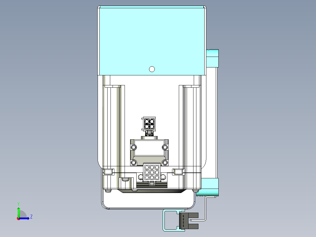 威洛博VBC同步带传动一无尘环境VBC14-L45-S550-BR-ZP75-C3左视图