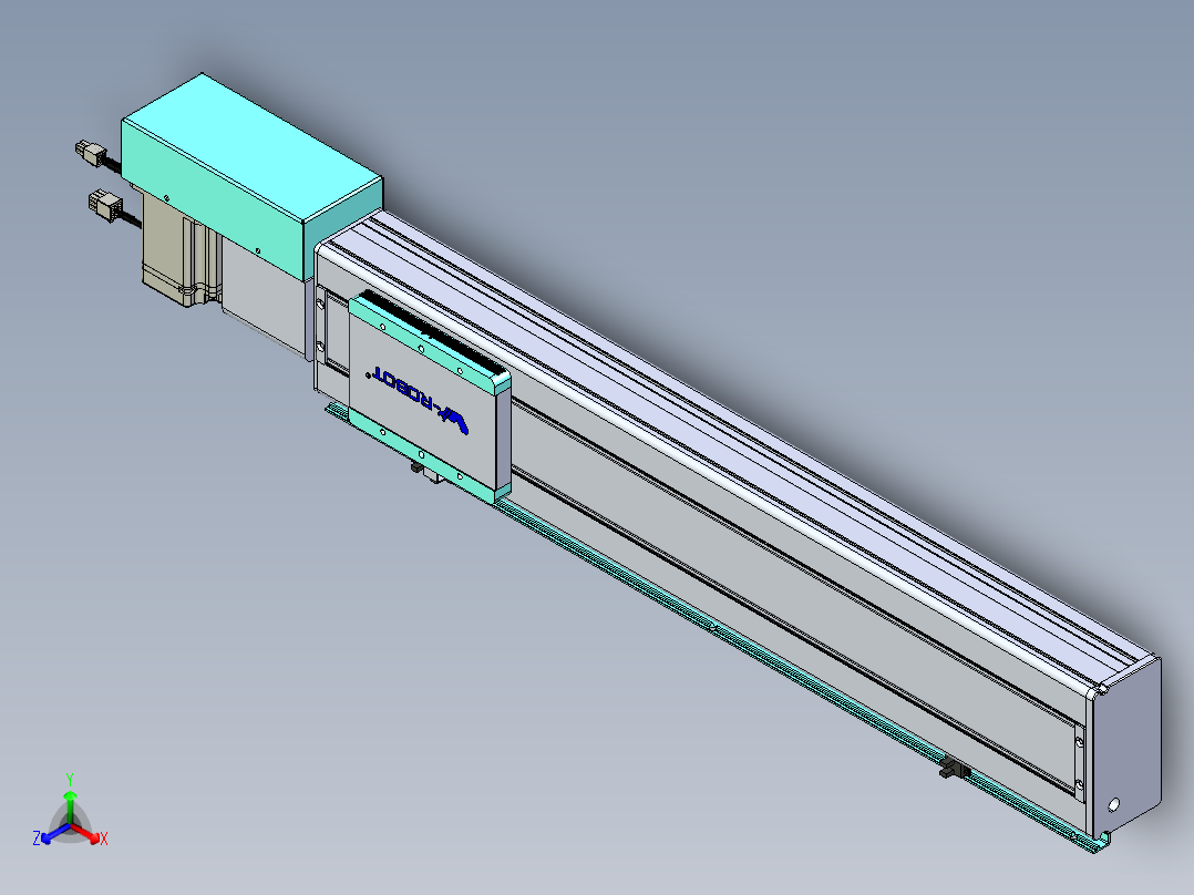 威洛博VBC同步带传动一无尘环境VBC14-L45-S550-BR-ZP75-C3正等轴测图