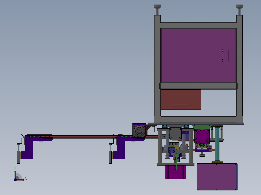 镍氢电池正极片裁片机sw12可编辑前视图