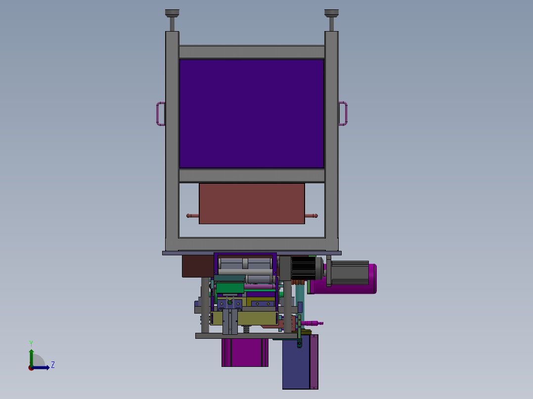 镍氢电池正极片裁片机sw12可编辑左视图