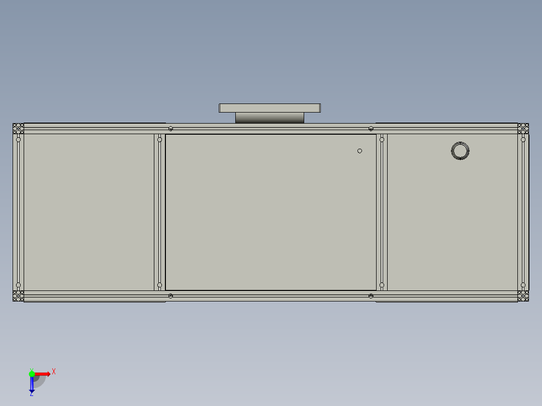 芯片封装双工位注压一体机step俯视图