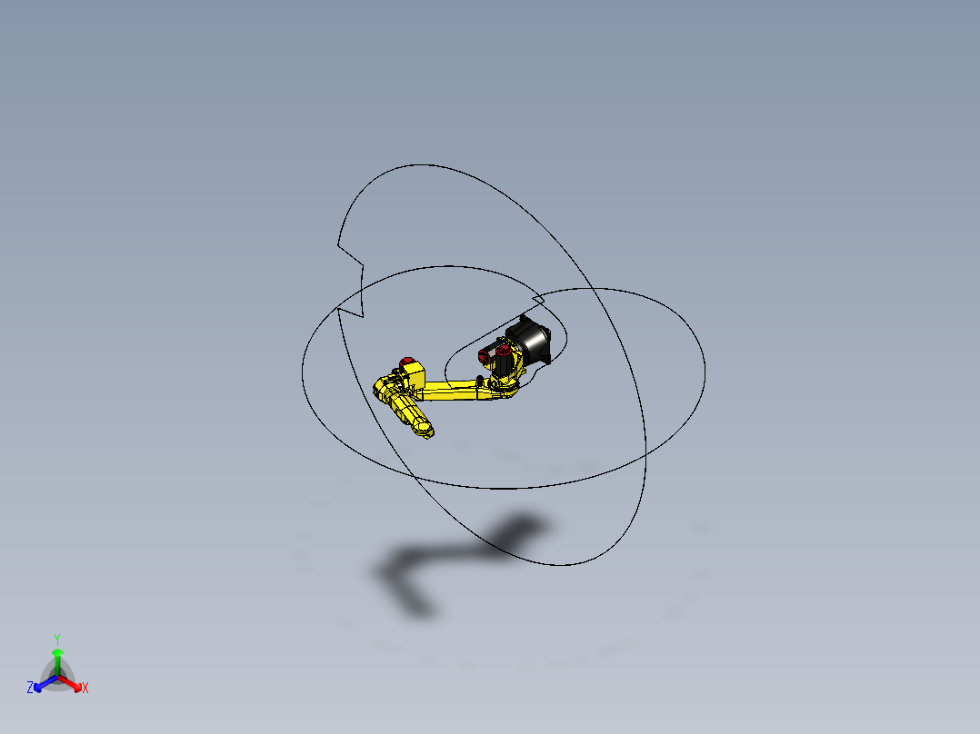 发那科fanuc-arcmate-120ic STP X_T正等轴测图