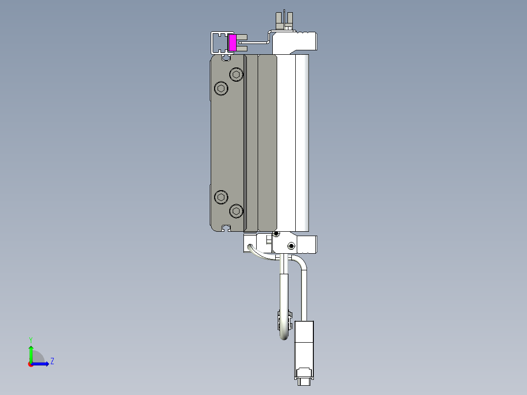 威洛博VL系列3d模型模组2VL14S1Y-S2750左视图