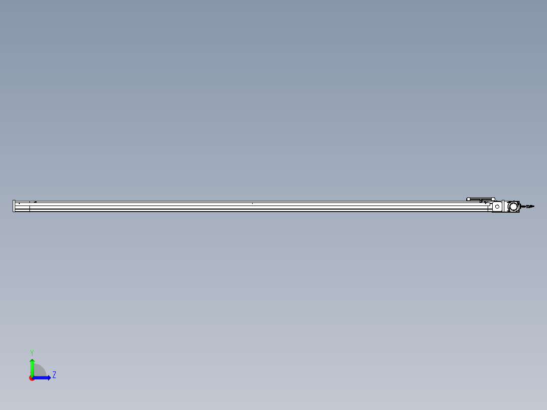 威洛博LB.GB同步带传动--欧规系列LB6A-L65-S2600-BL左视图