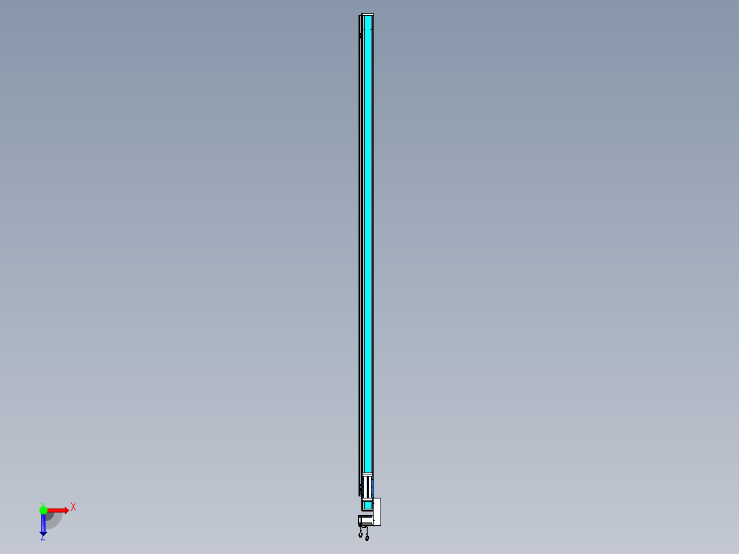 威洛博LB.GB同步带传动--欧规系列LB6A-L65-S2600-BL俯视图