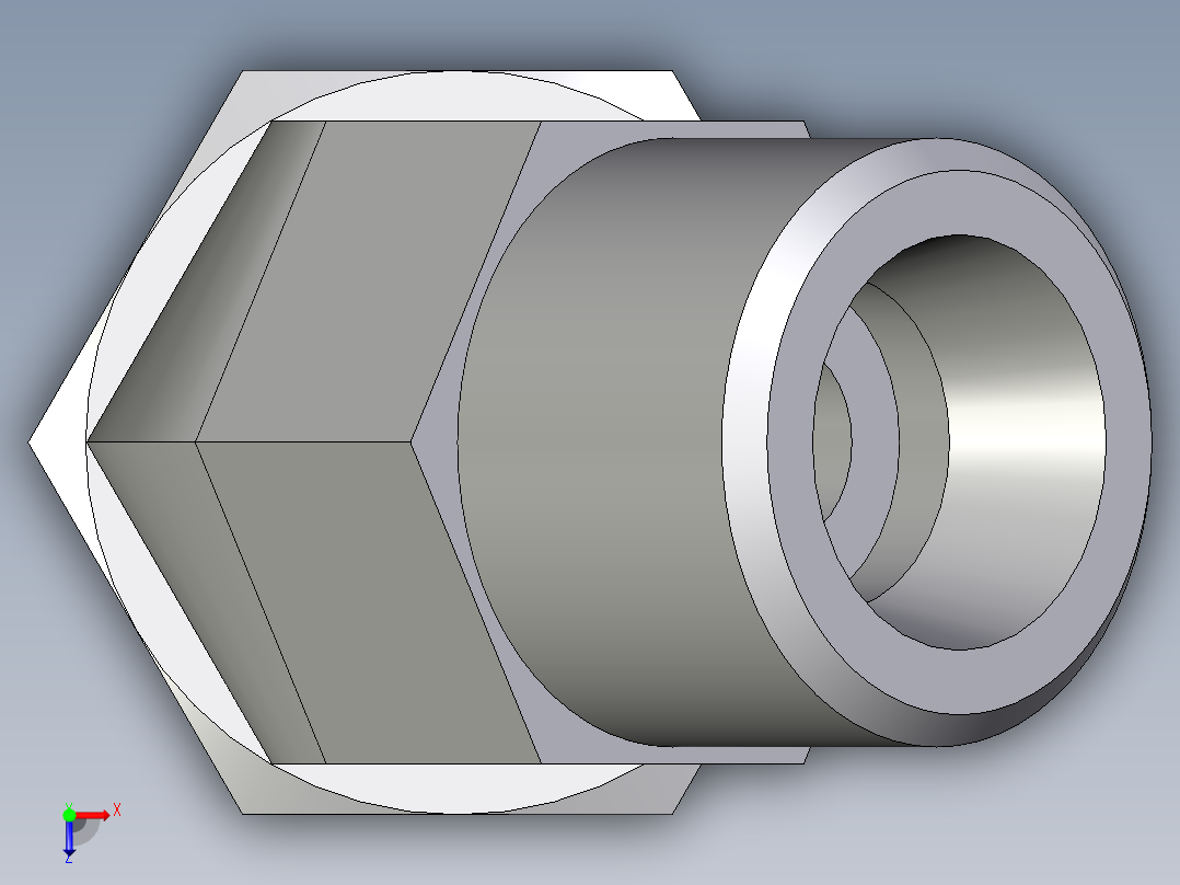 卡套式工业通用硬管接头EO_Swivel_nut_45_deg_elbow_EV10SOMDCF俯视图