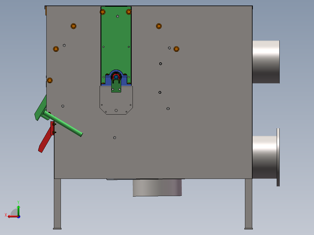 微滤机的设计含三维二维说明书566772后视图
