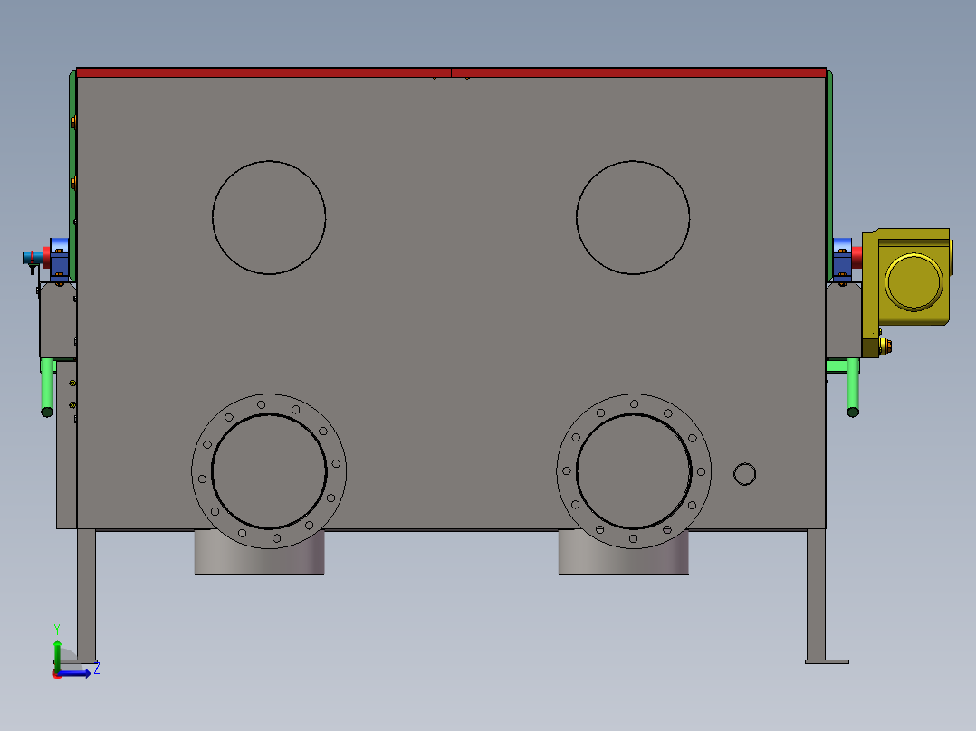 微滤机的设计含三维二维说明书566772左视图