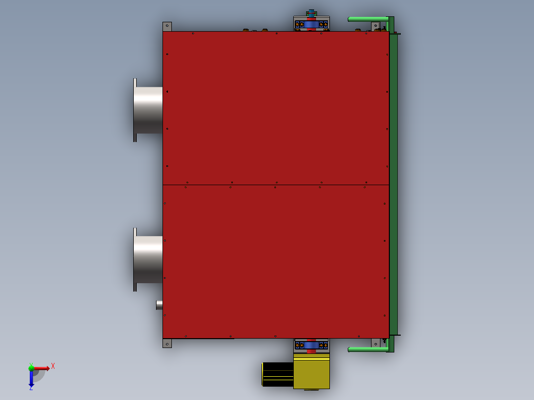 微滤机的设计含三维二维说明书566772俯视图