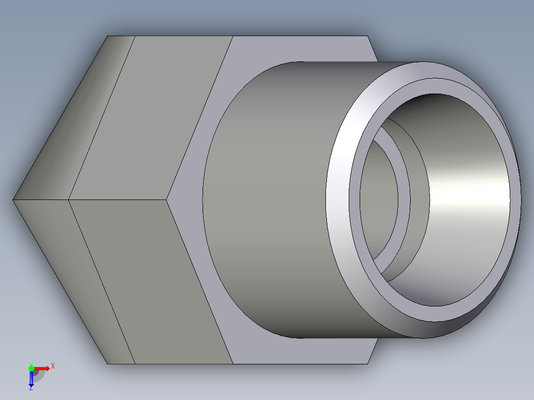 卡套式工业通用硬管接头EO_Swivel_nut_45_deg_elbow_EV10LOMDCF俯视图