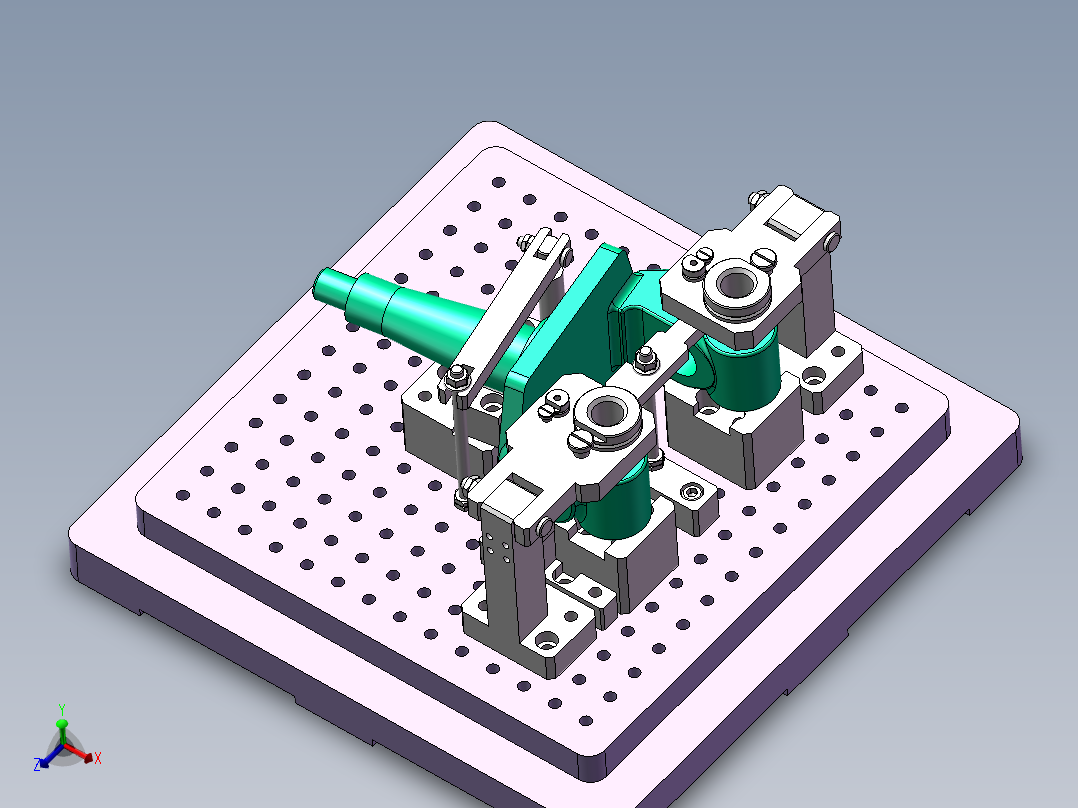 转向节内孔车组合夹具设计及分析含三维+cad+说明书