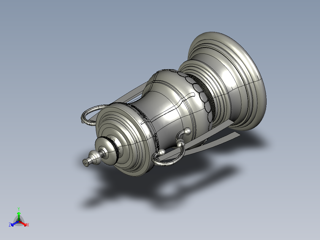 足总杯正等轴测图