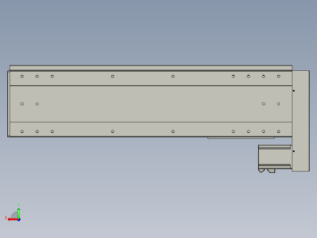 VF丝杆传动-一般环境VF22-S600-BL后视图