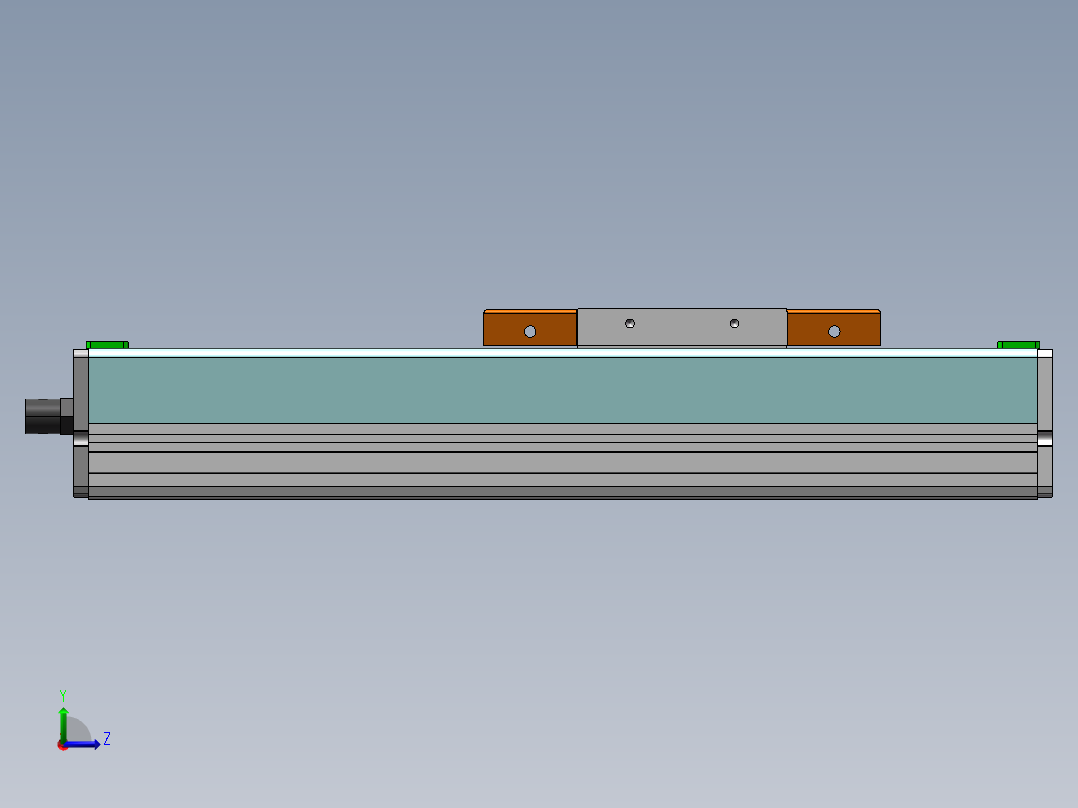 MCH丝杆全封闭MCH14-M-400W左视图