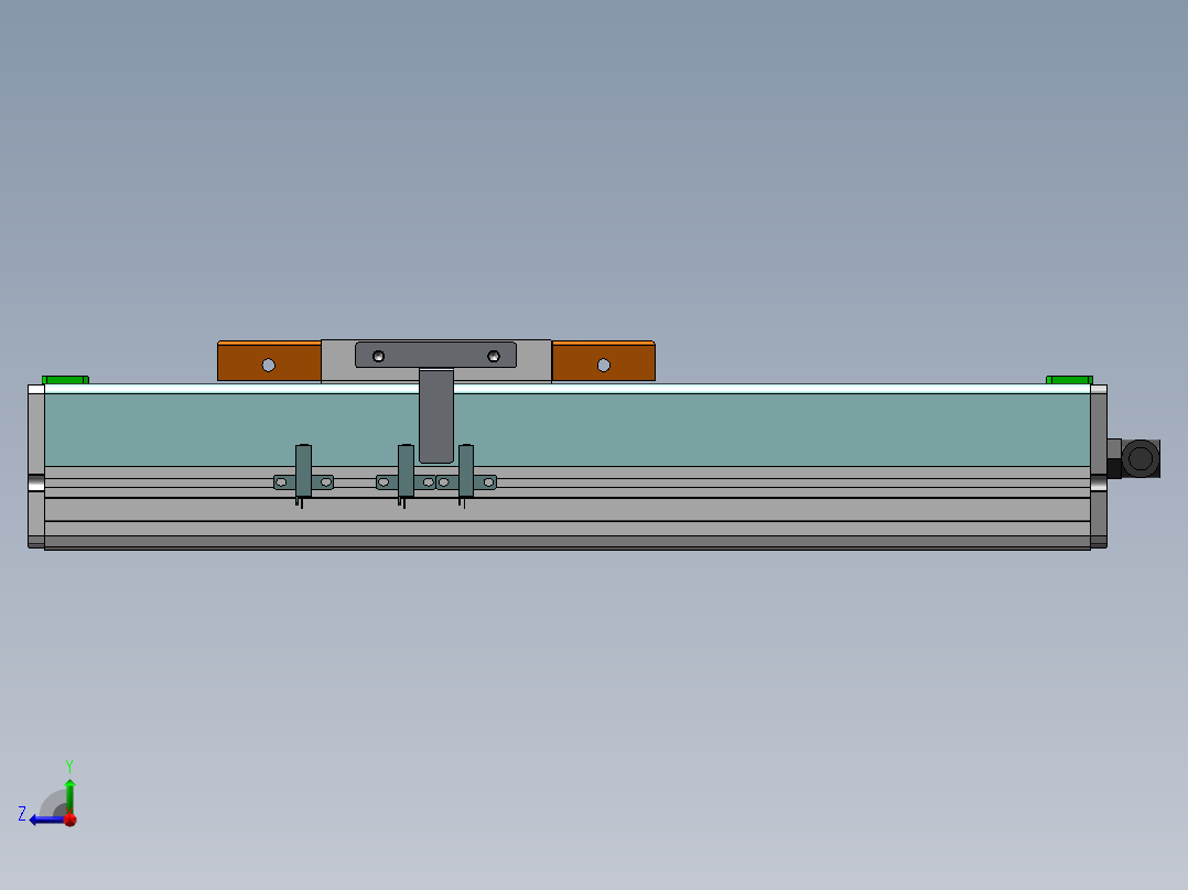 MCH丝杆全封闭MCH14-M-400W右视图