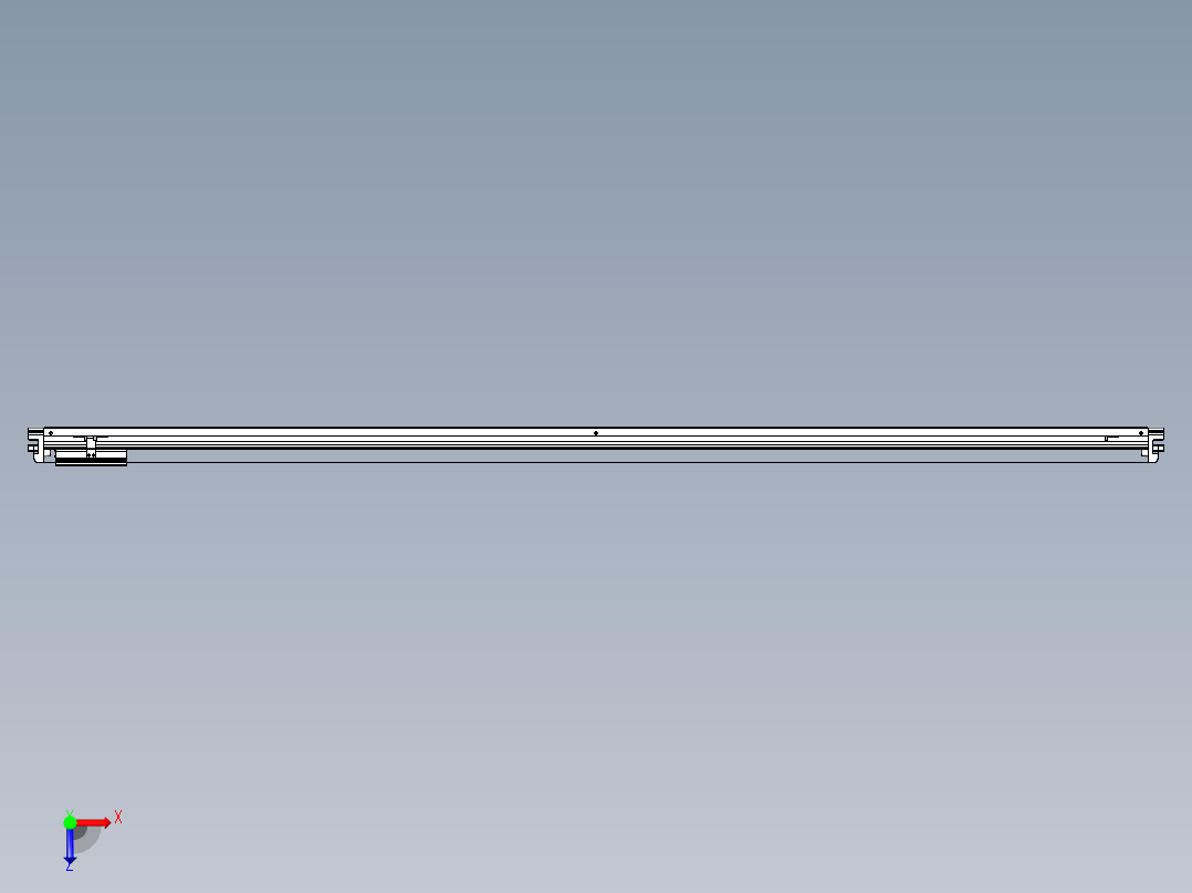 威洛博VL系列直线电机模组-VL14S2-S2250俯视图