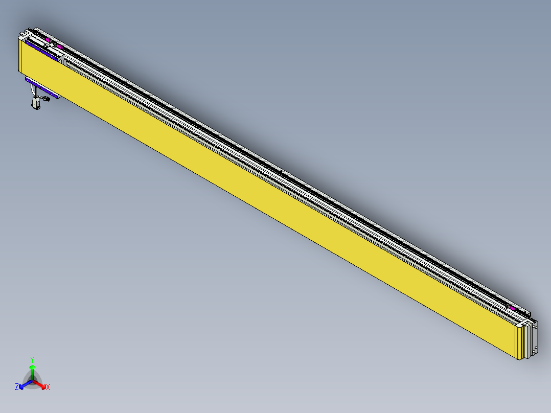 威洛博VL系列直线电机模组-VL14S2-S2250正等轴测图