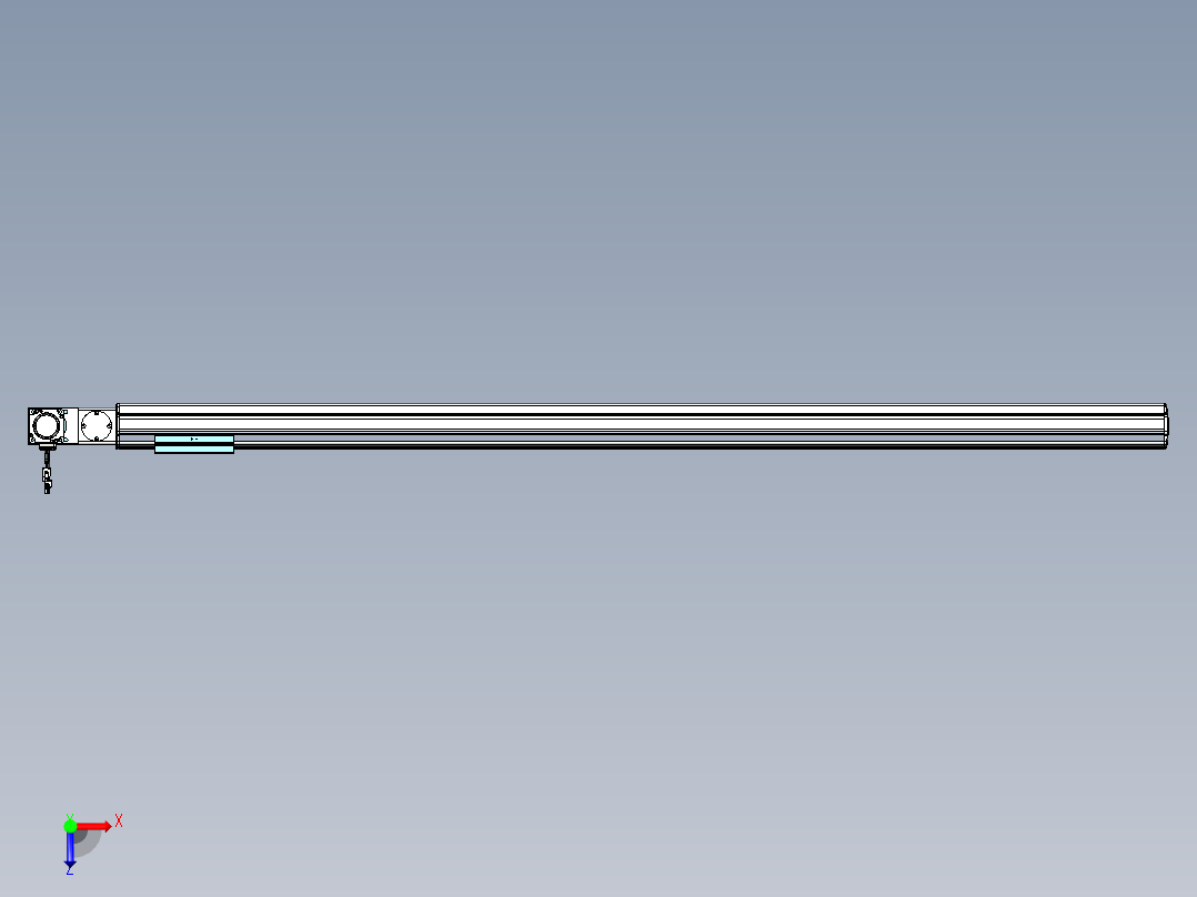 威洛博VBF同步带传动一般环境VBF14-L45-S1550-BL-ZP40-C3俯视图