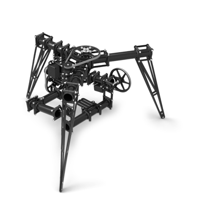 三轴摄像机云台3D模型