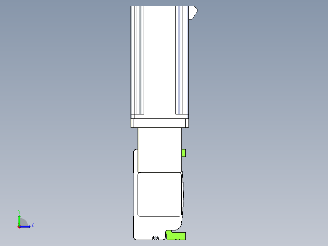 同步带滑台-半封闭B13-L90-S1550-R-Z86-D3左视图