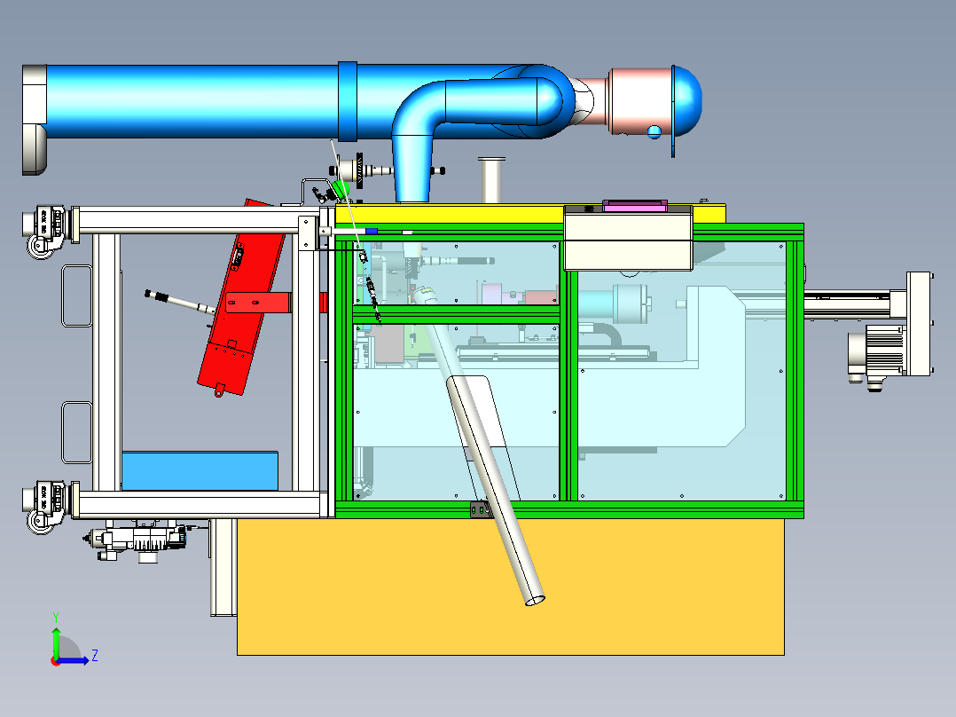 传感器支架压装左视图