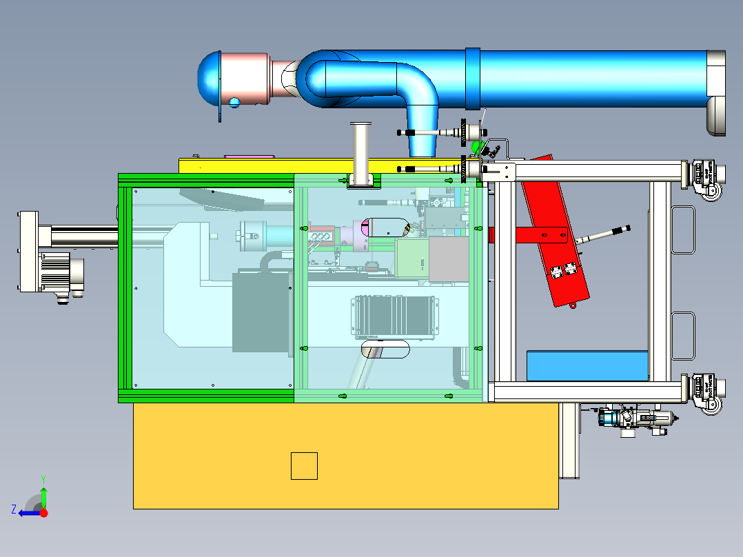 传感器支架压装右视图