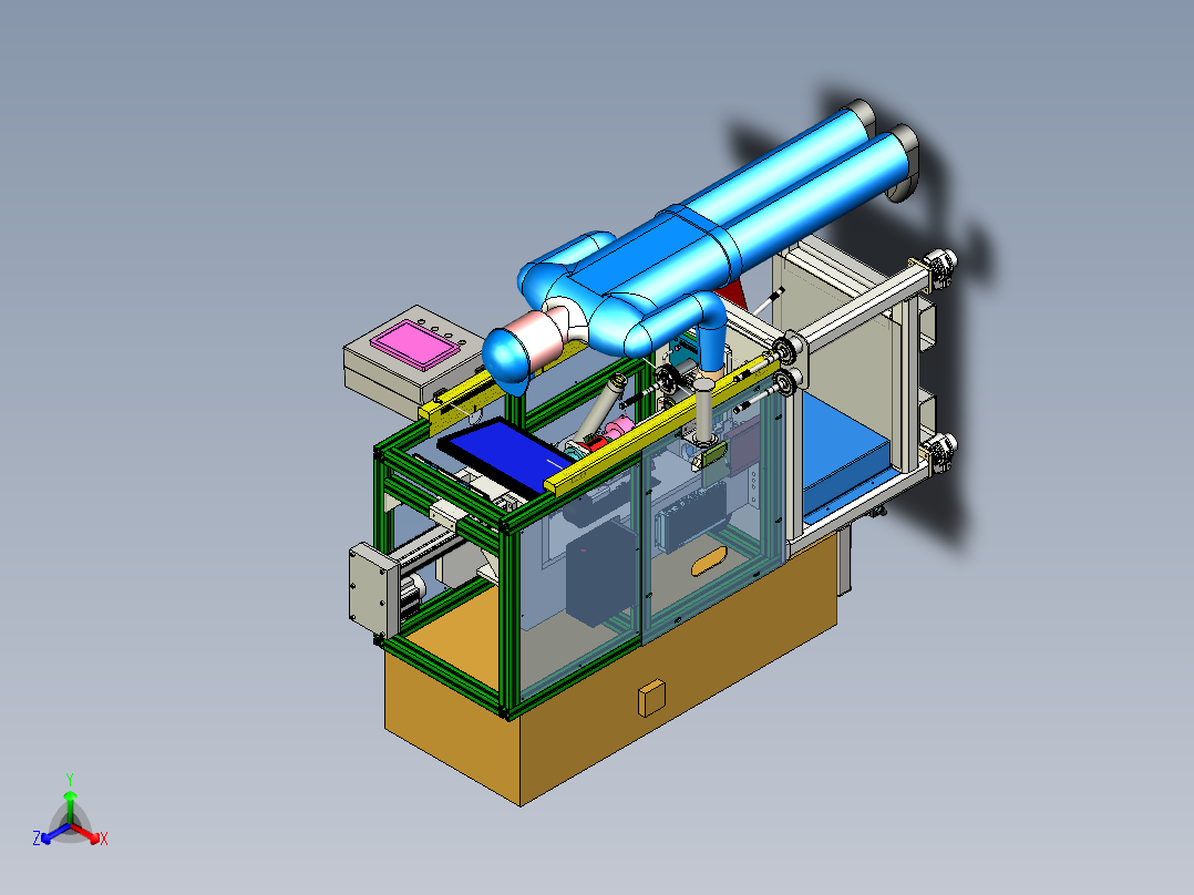 传感器支架压装正等轴测图