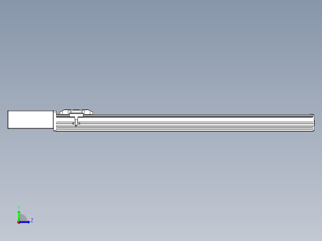同步带全封闭直线模组TPA-HCB-85D-90-L750-MR-C-P20-N3左视图