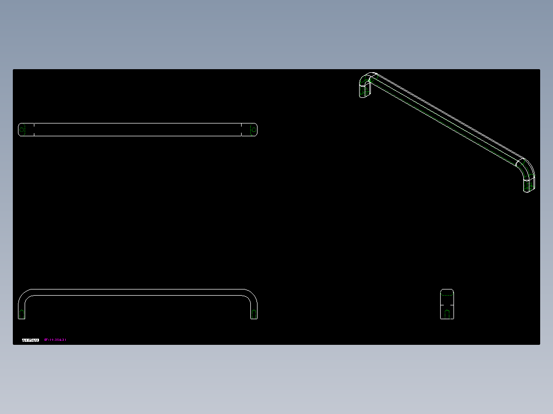 取手(不銹鋼)EF(B)-2D多系列多零件图纸模型