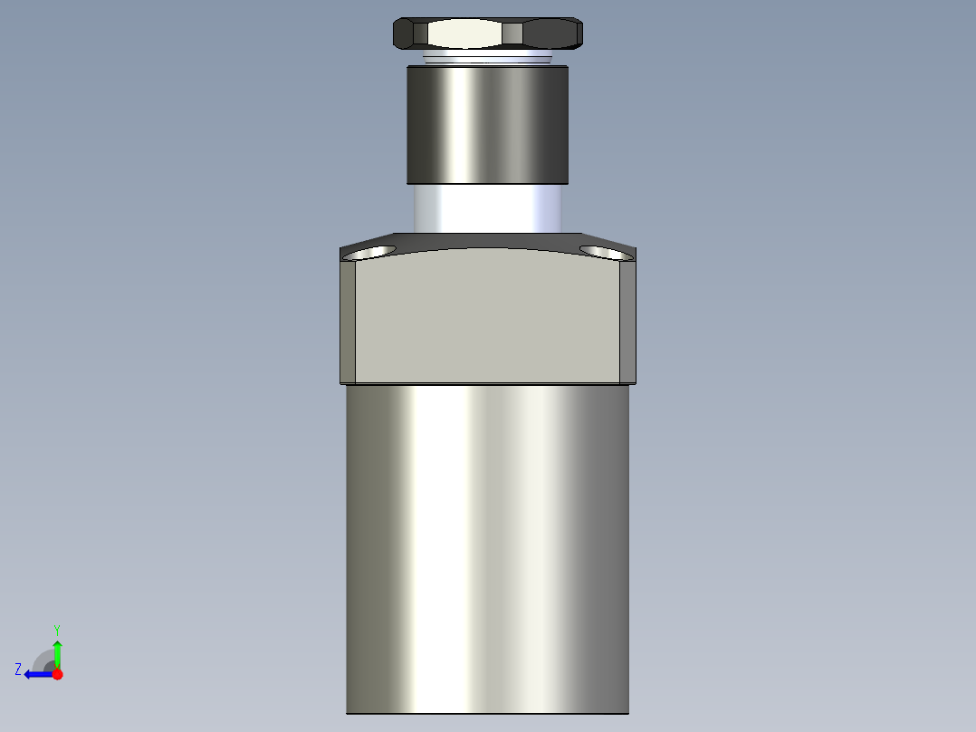 KOSMEKLHS1050-SR-Y45多系列多零件图纸模型右视图