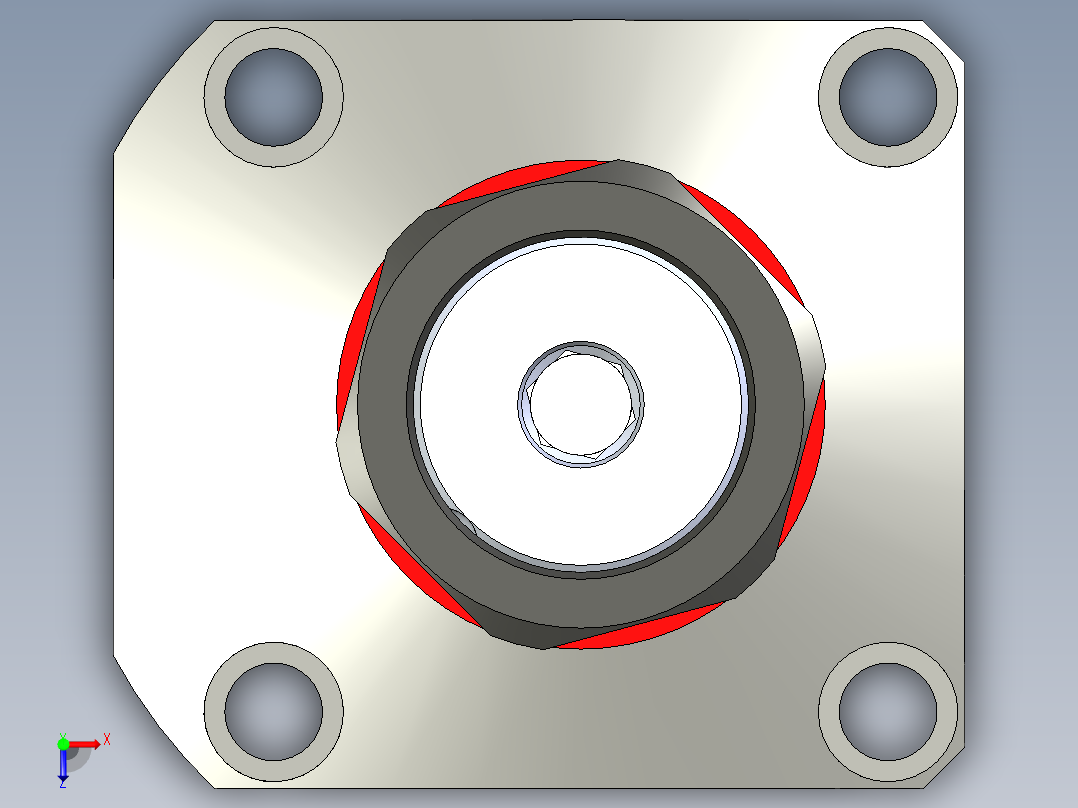 KOSMEKLHS1050-SR-Y45多系列多零件图纸模型俯视图