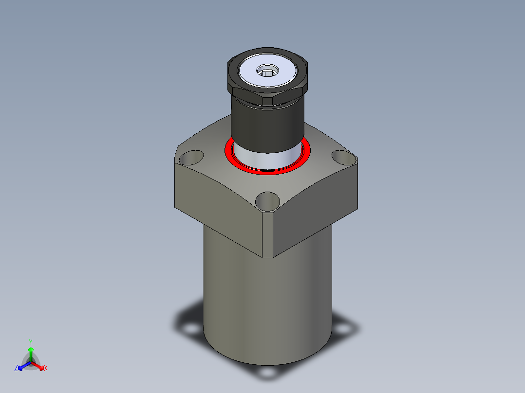 KOSMEKLHS1050-SR-Y45多系列多零件图纸模型正等轴测图